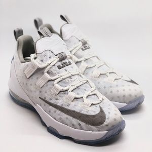 NIKE 🏀 Lebron XIII Low GS 834347 100 Youth Size